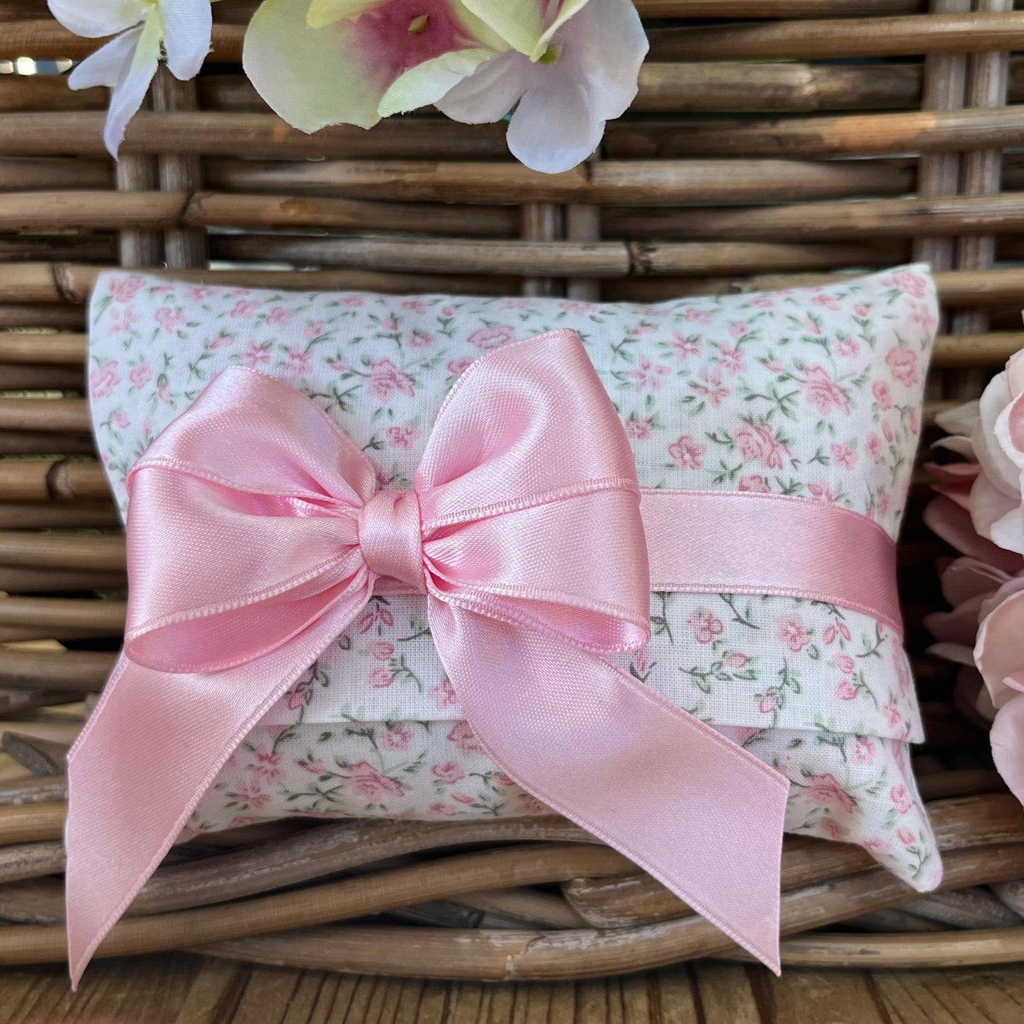 Bustina portaconfetti little flowers rosa mod. maxi collezione Baby