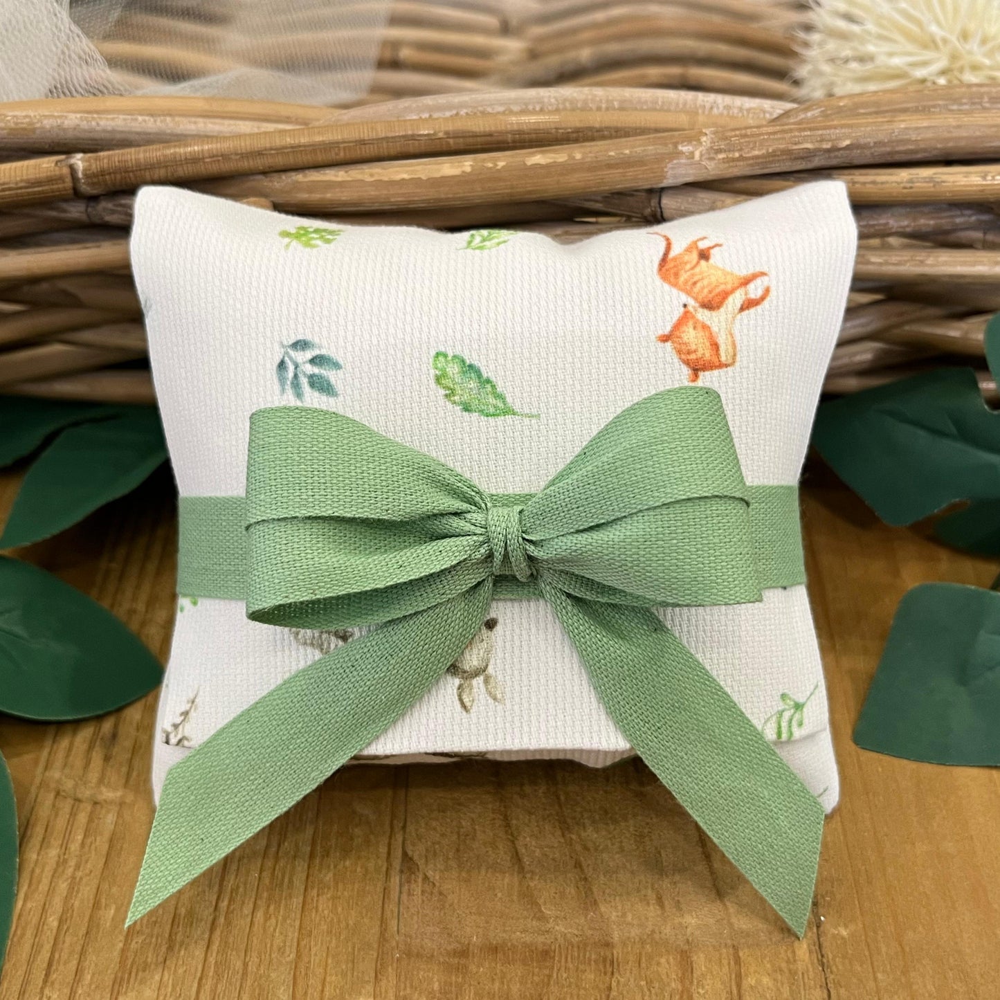 Bustina portaconfetti Jungle/verde chiaro mod. midi collezione Baby