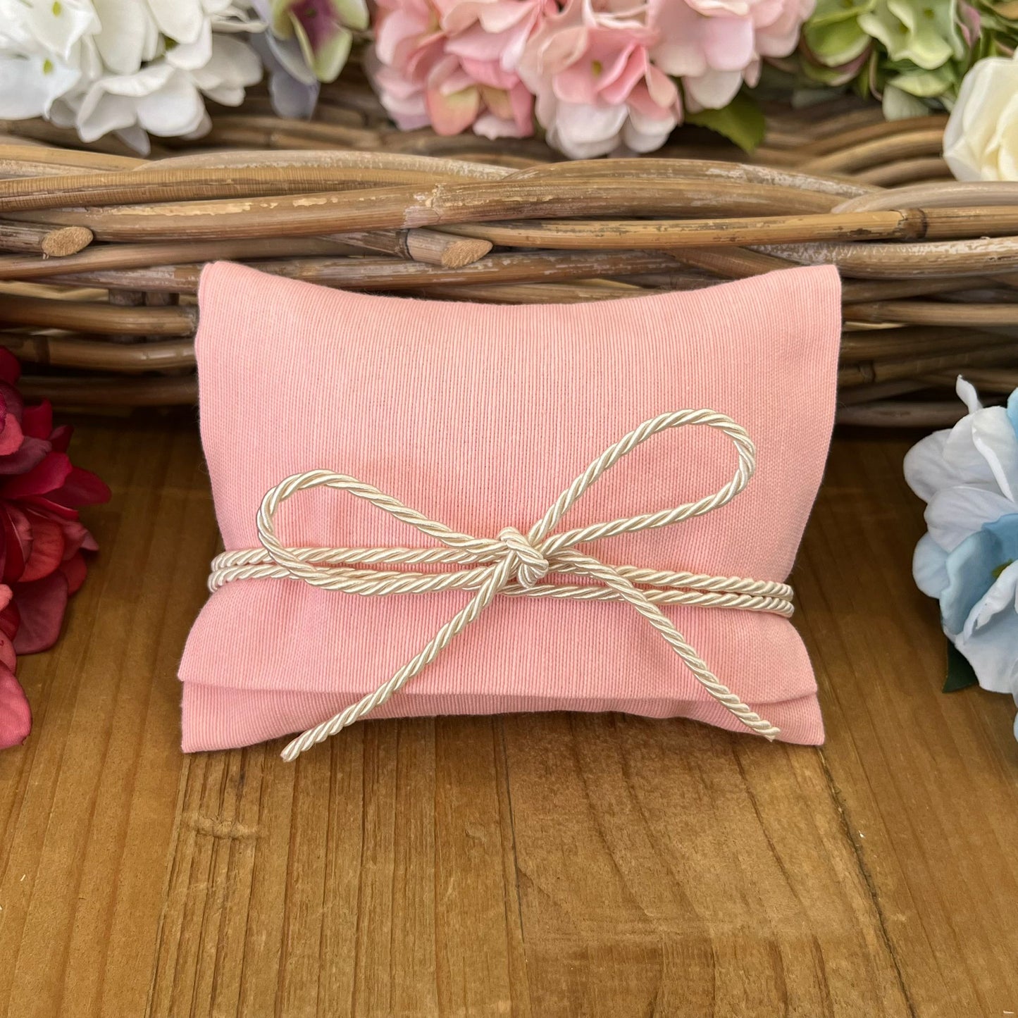 Bustina portaconfetti rosa peonia mod. maxi collezione palette