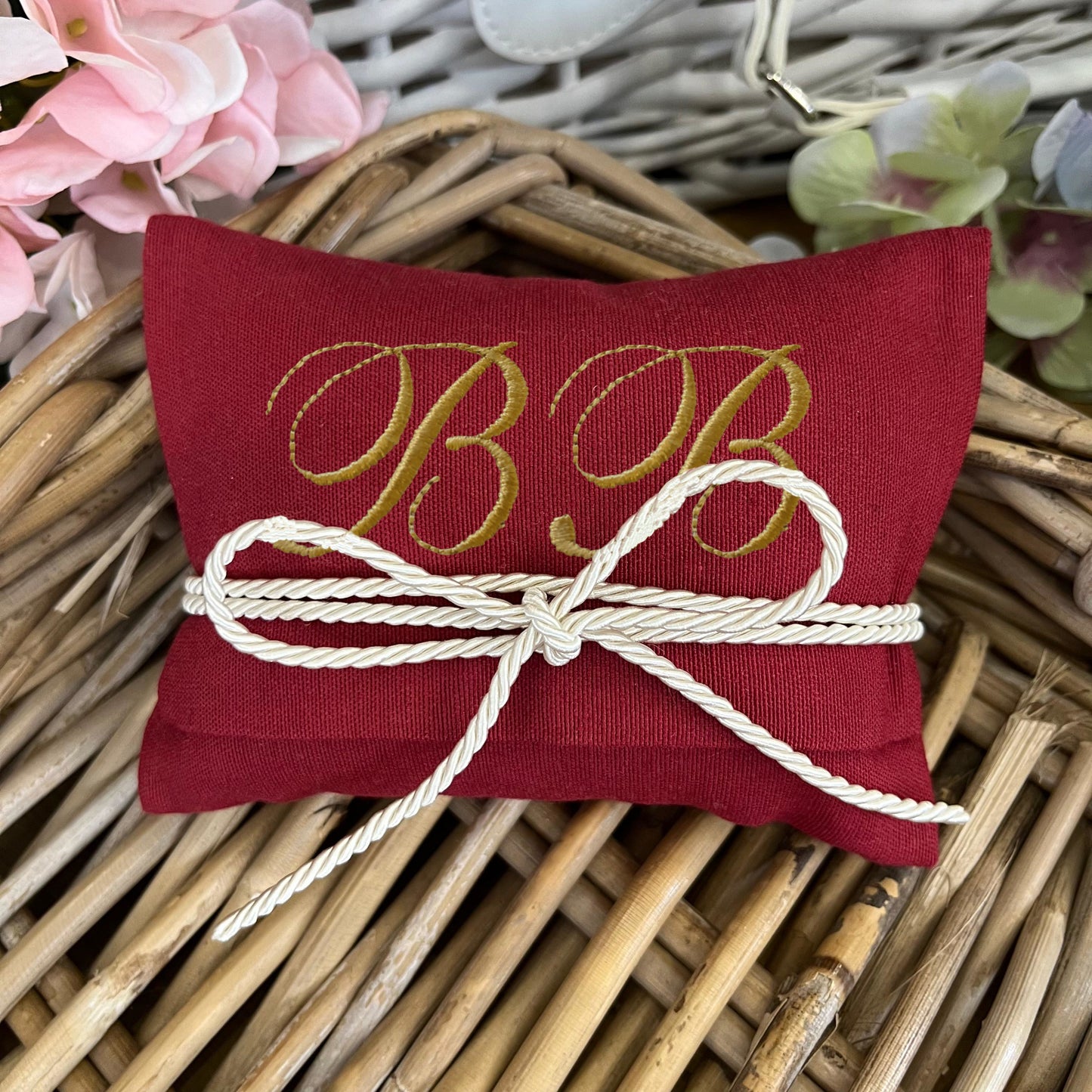 Bustina portaconfetti rosso granata personalizzata mod. maxi collezione Palette