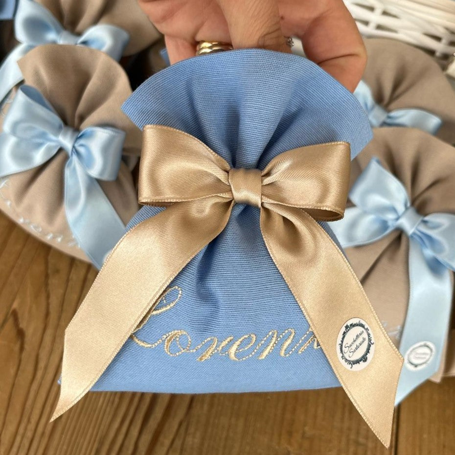 Sacchetto portaconfetti cielo personalizzato mod. medio collezione Palette