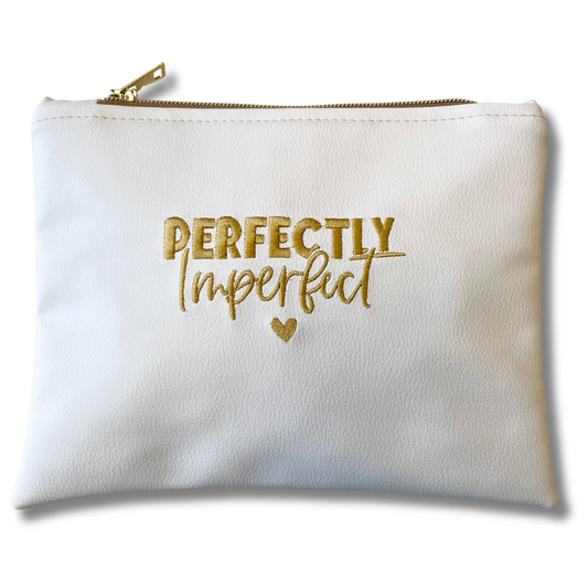 Pochette Perfect in similpelle bianca mod. petite
