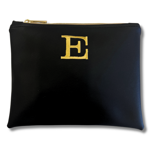 Pochette personalizzata in similpelle nera mod. petite