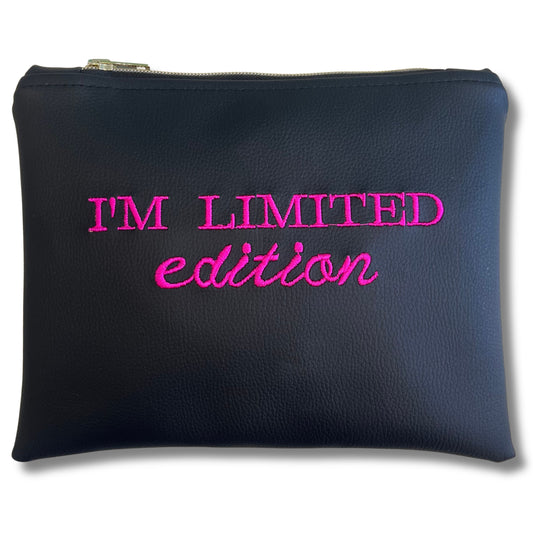 Pochette limited in similpelle nera mod. petite