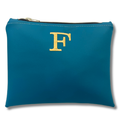 Pochette personalizzata in similpelle petrolio mod. petite