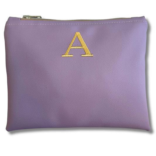 Pochette personalizzata in similpelle lilla mod. petite
