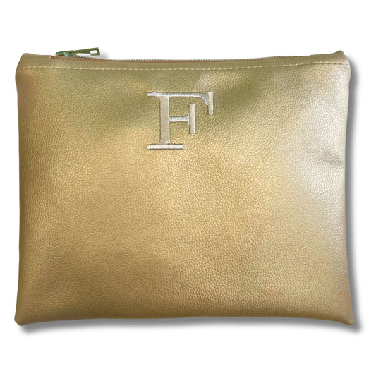 Pochette personalizzata in similpelle oro mod. petite
