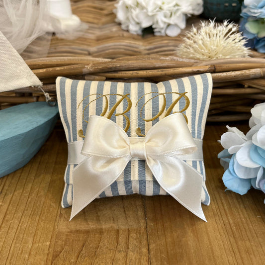 Bustina portaconfetti rigata avio personalizzata mod. midi collezione Country chic