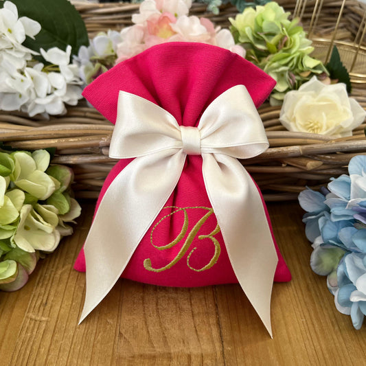 Sacchetto portaconfetti magenta personalizzato mod. grande collezione Palette