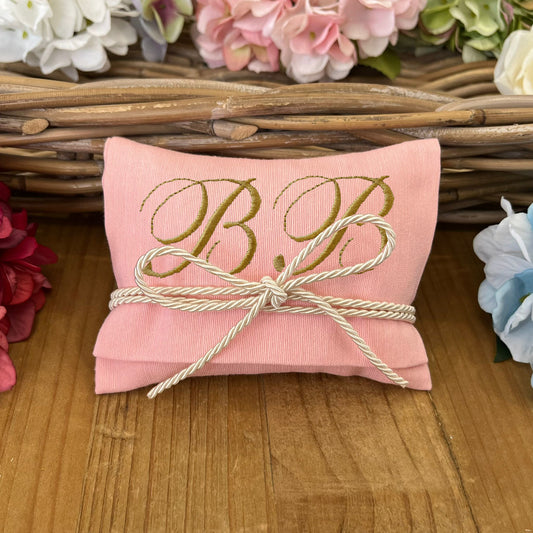 Bustina portaconfetti rosa peonia personalizzata mod. maxi collezione Palette