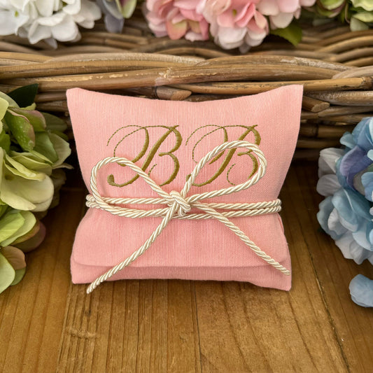 Bustina portaconfetti rosa peonia personalizzata mod. midi collezione Palette