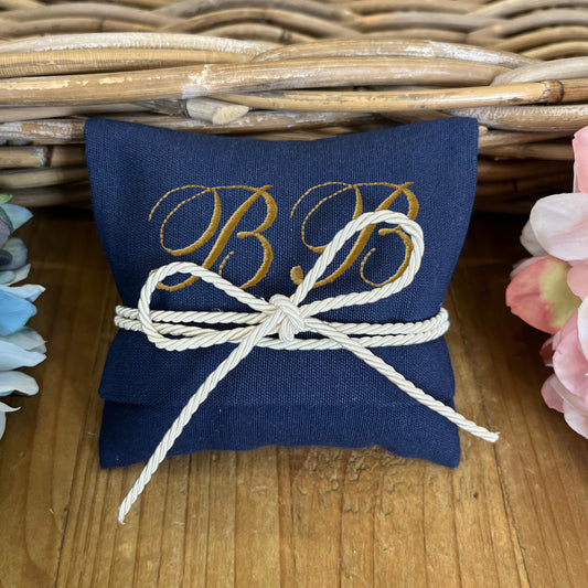 Bustina portaconfetti blu marino personalizzata mod. midi collezione Palette