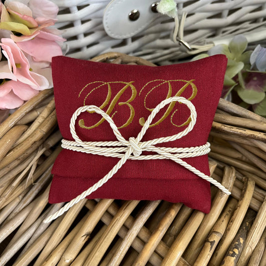 Bustina portaconfetti rosso granata personalizzata mod. midi collezione Palette