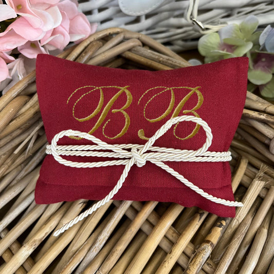 Bustina portaconfetti rosso granata personalizzata mod. maxi collezione Palette