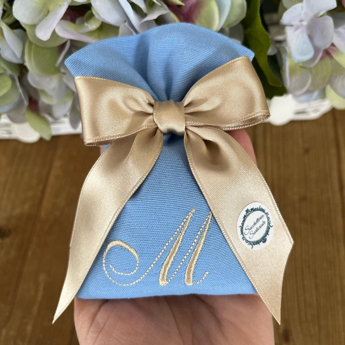 Sacchetto portaconfetti cielo personalizzato mod. piccolo collezione Palette